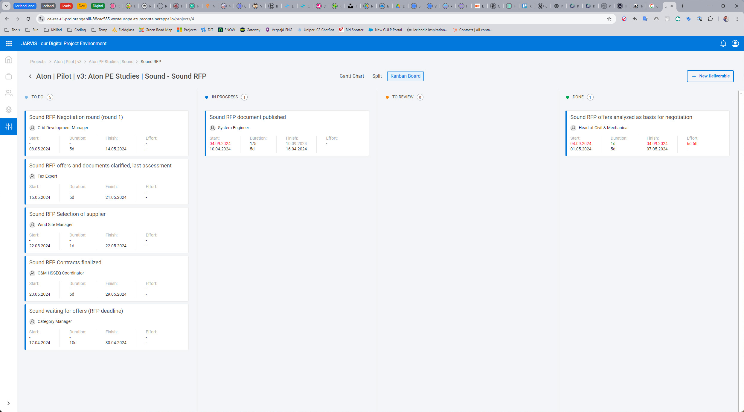 Screenshot of the JARVIS System
