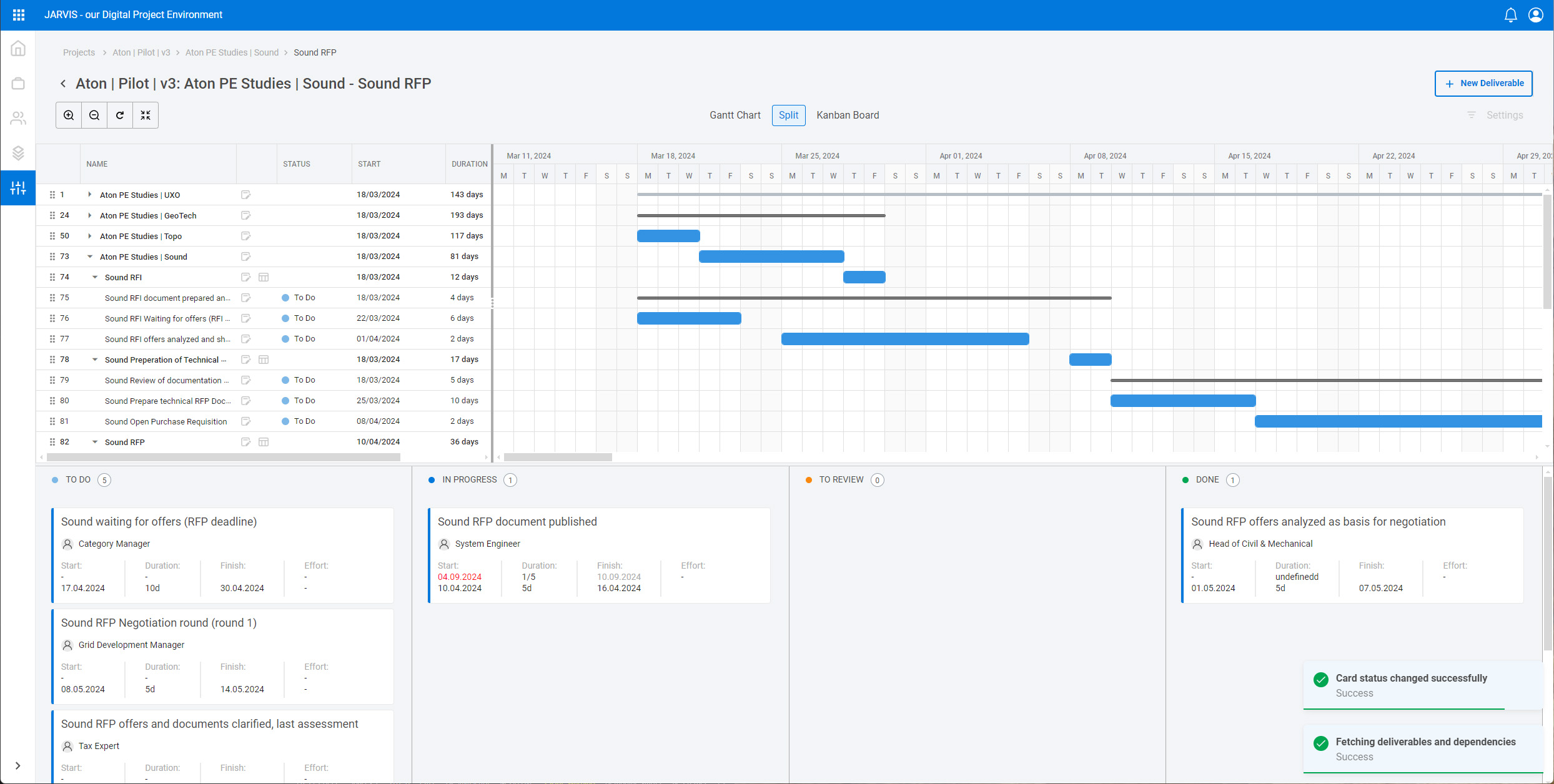 Screenshot of the JARVIS System